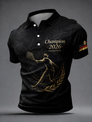 T-shirt commémoratif du champion masculin de tennis 2026