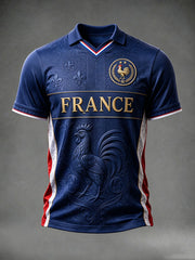 T-shirt col en V France Football pour homme