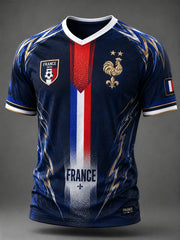 T-shirt col en V France Football pour homme