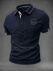 Chemise pour homme à imprimé drapeau de la Corse