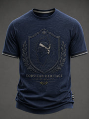 T-shirt pour homme imprimé du drapeau de la Corse