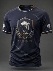 T-shirt pour homme imprimé du drapeau de la Corse