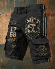 Shorts pour homme imprimés du drapeau de la Corse