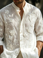 Chemise Classy Bird & Flowers Art Print pour homme