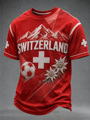 T-shirt à imprimé fan pour l’équipe de Suisse masculine