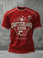 T-shirt imprimé pour hommes, Suisse