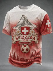 T-shirt à imprimé fan pour l’équipe de Suisse masculine