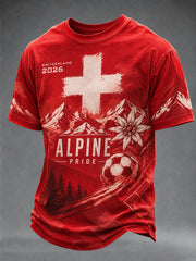 T-shirt à imprimé fan pour l’équipe de Suisse masculine