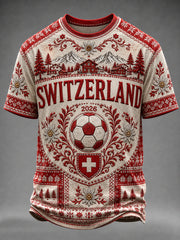 T-shirt à imprimé fan pour l’équipe de Suisse masculine