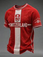 T-shirt imprimé pour hommes, Suisse