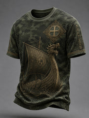 T-shirt manches courtes vikings danois pour homme