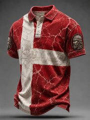 Chemise à manches courtes vikings sdanish pour homme