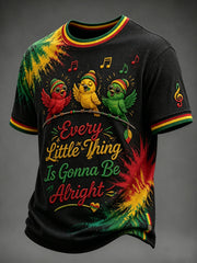 Vintage Reggae T-Shirt avec Tie-Dye et Waffle Weave pour les fans