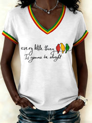 T-shirt Femme 'Every Little Thing Is Gonna Be Alright'
