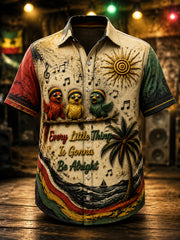 Chemise décontractée pour les fans de musique rétro reggae