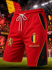 Shorts imprimés sur le thème du football masculin