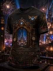 T-shirt à manches courtes imprimé pour le Festival de la musique masculine