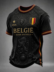 T-shirt à manches courtes de football pour hommes, Belgique