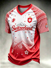 T-shirt Swiss Print Homme