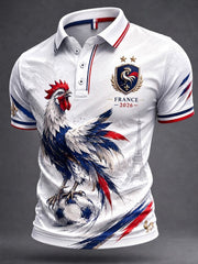 Chemise pour homme France Football imprimée