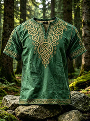 T-shirt de mode pour homme à imprimé nœud celtique viking