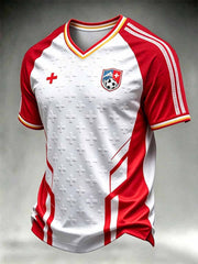 T-shirt Swiss Football Print pour homme