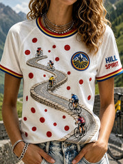 T-shirt Tour De France col rond manches courtes Femme