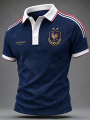 T-shirt manches courtes de football français pour hommes