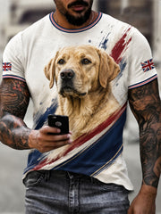 T-shirt imprimé British Labrador Homme