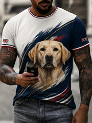 T-shirt imprimé pour homme, Labrador britannique