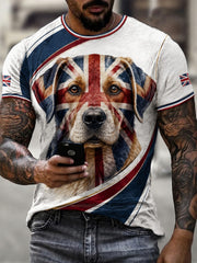 T-shirt imprimé pour homme, Labrador britannique