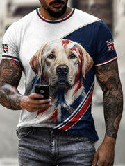 T-shirt imprimé pour homme, Labrador britannique