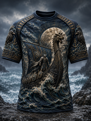 T-shirt viking à manches courtes pour homme