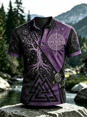 T-shirt vintage pour homme à imprimé viking