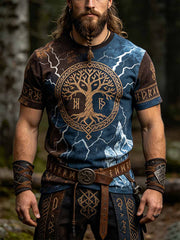 T-shirt Vintage Viking Tree of Life pour homme