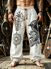 Pantalon Vintage Viking Print Homme