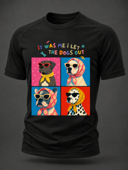 T-shirt à manches courtes tendance pour chien et homme