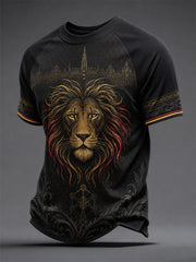 T-shirt décontracté pour homme à imprimé belge