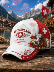 Chapeau imprimé avec des motifs de célébration de la fête nationale
