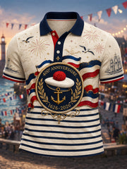 Chemise à manches courtes de la Marine française pour homme