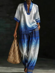 Ensemble de toile de coton de l'art africain des femmes