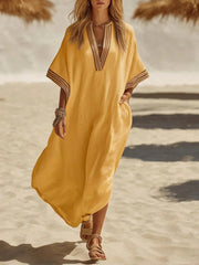 Robe maxi décontractée bohème pour femmes