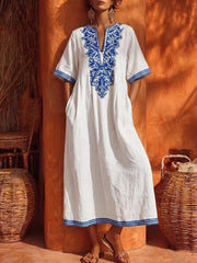 Robe à fleurs vintage Simiya pour femmes