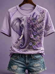 La maladie d'Alzheimer T-shirt col rond à manches courtes pour femmes