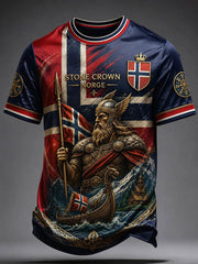 T-shirt Stone Crown Norge Short Seeves pour homme