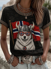 T-shirt à manches courtes Norge Dog Femme