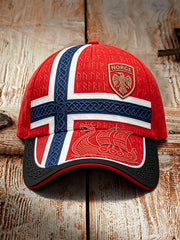 Vintage Norvège Viking navire Art drapeau celtique Imprimer chapeau unisexe