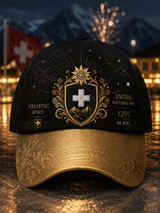 Chapeau imprimé avec des motifs de célébration de la fête nationale
