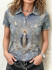 Chemise imprimée Assumption of Mary pour femme