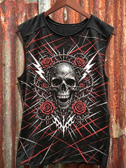 Débardeur Vintage Punk Rock Band Print Homme